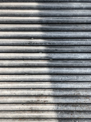 Roll steel sticks are arrange in the line like a pattern background.