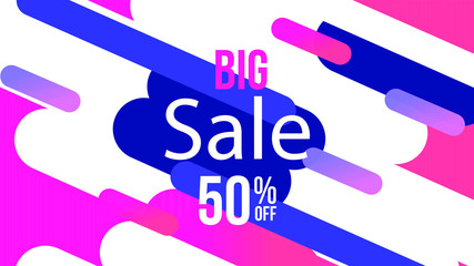 50 off Sale abstract pattern