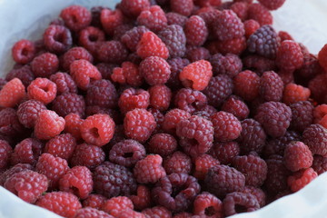 Many raspberries 