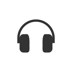headphones icon symbol template black color editable. simple logo vector illustration for graphic and web design.