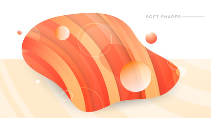 Flat liquid color abstract geometric shape. Fluid gradient elements for minimal banner, logo, social post. Futuristic trendy dynamic elements. Abstract background. Eps10 vector.