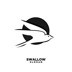 swallow bird logo icon designs vector