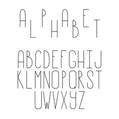 Vector design. Customized color alphabet. For covers, printing on fabric, invitations, cards, blog posts.