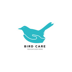 Creative Bird icon logo vector design