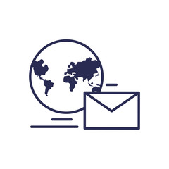 envelope mail communication with planet earth