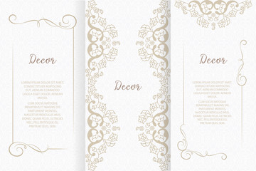 Vector decorative frame or birthday and greeting card, wedding invitation.