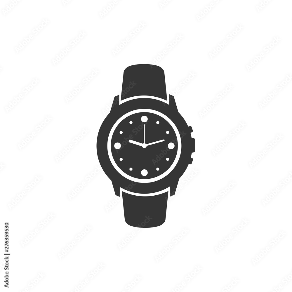 Poster Wristwatch icon symbol template black color editable. simple logo vector illustration for graphic and web design.