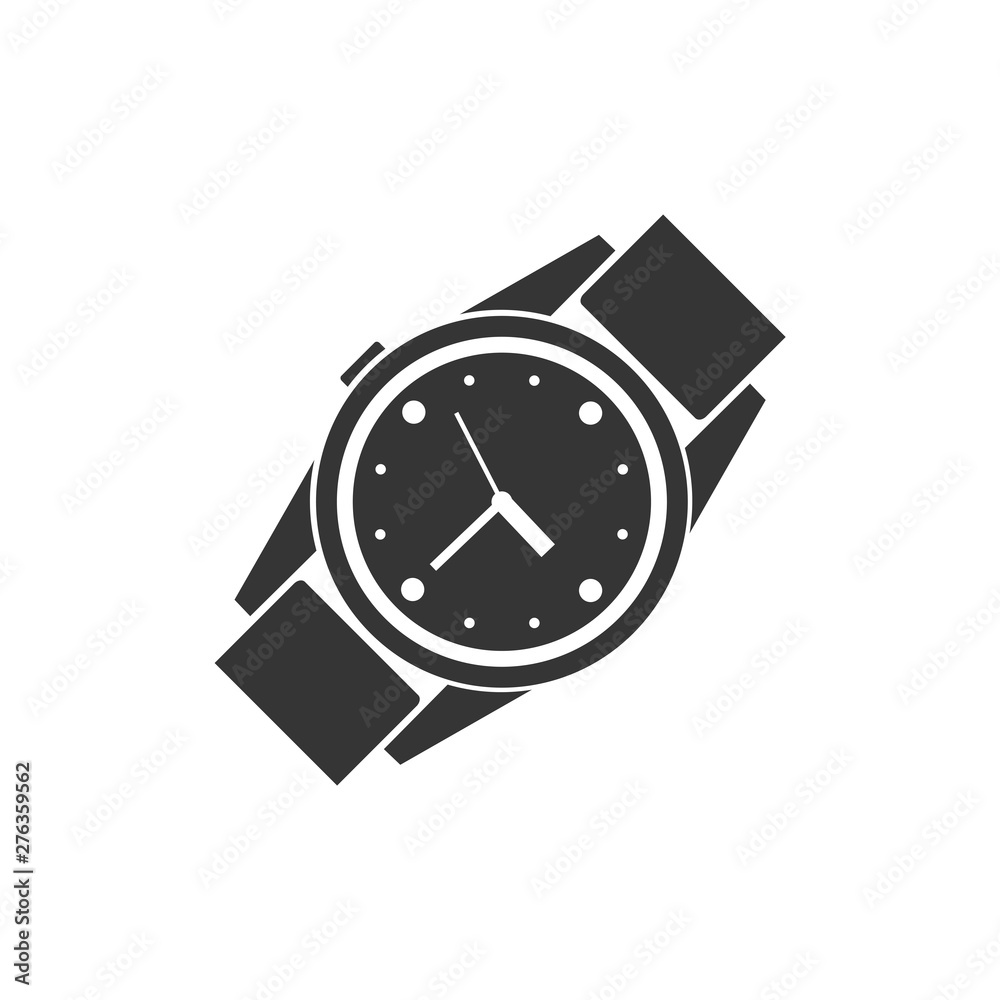 Aufkleber wristwatch icon symbol template black color editable. simple logo vector illustration for graphic an