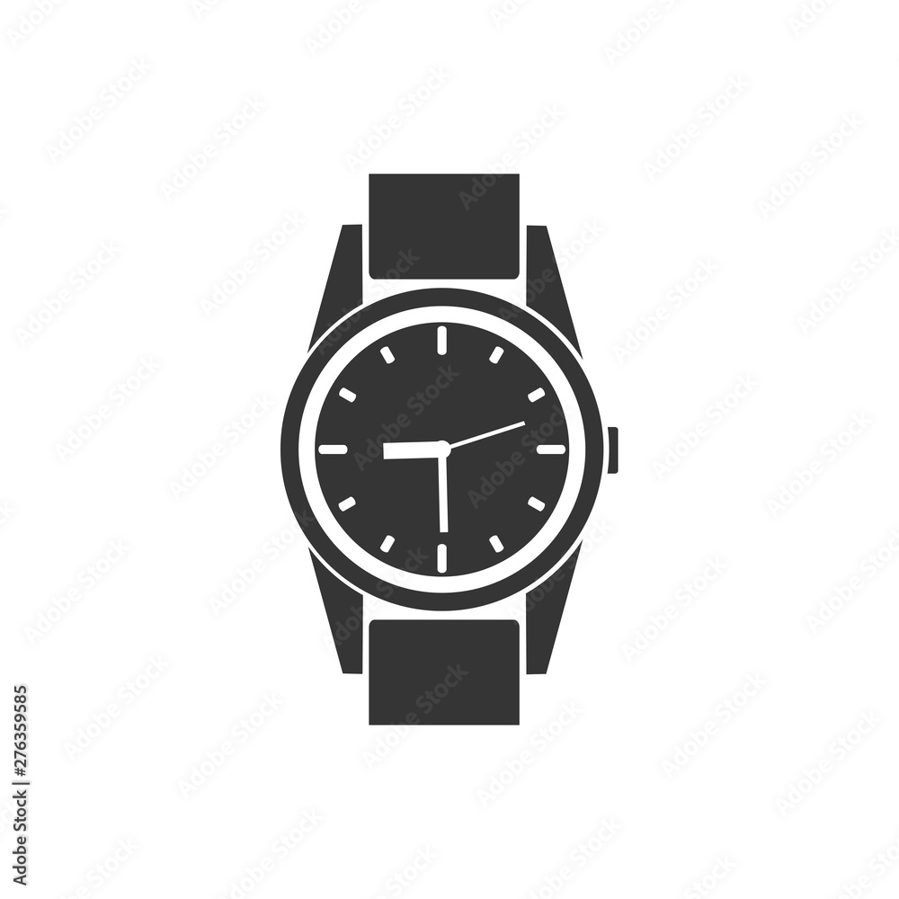 Aufkleber wristwatch icon symbol template black color editable. simple logo vector illustration for graphic an