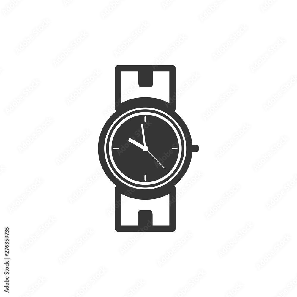 Aufkleber wristwatch icon symbol template black color editable. simple logo vector illustration for graphic an