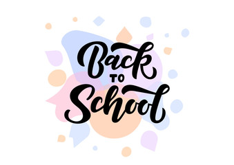 Back to school hand drawn lettering