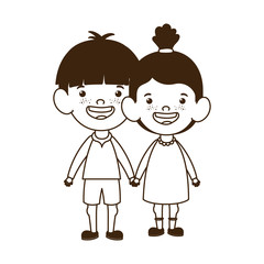 silhouette of couple baby standing smiling