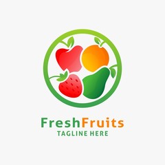 Fresh fruits logo design