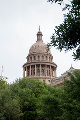 Texas State Capitol building in Austin at spring