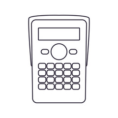 calculator financial on white background