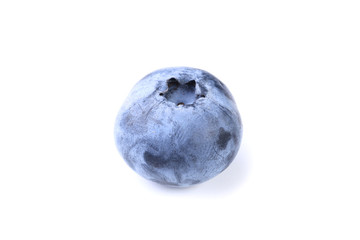 Ripe blueberry isolated on white background