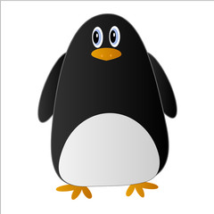Cute penguin in cartoon style