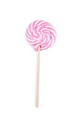 Colorful lollipop isolated on white background