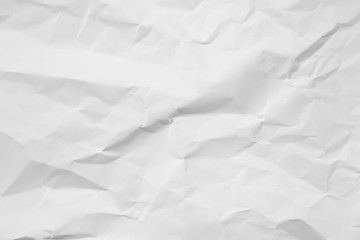 Clean white paper, wrinkled, abstract background.