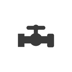 Water tap icon symbol template black color editable. simple logo vector illustration for graphic and web design.