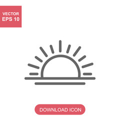 Sunrise vector icon