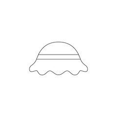 camp cap icon. Element of camping for mobile concept and web apps icon. Outline, thin line icon for website design and development, app development