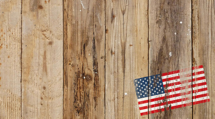 アメリカ国旗,板,グランジ,コピースペース