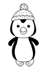 Penguin cartoon design vector illustrator
