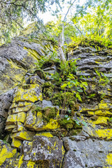 Rocks with moss, Hrb hill, Vepor mountains, Polana, Slovakia © vrabelpeter1