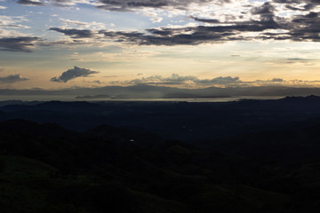 Sunset Mountain view ,Guanacaste, Costa Rica.