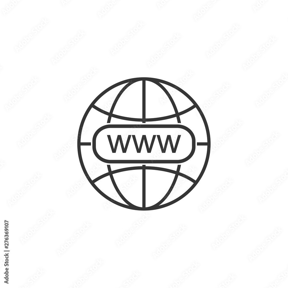 Poster go to website icon symbol template black color editable. simple logo vector illustration for graphic and web design.