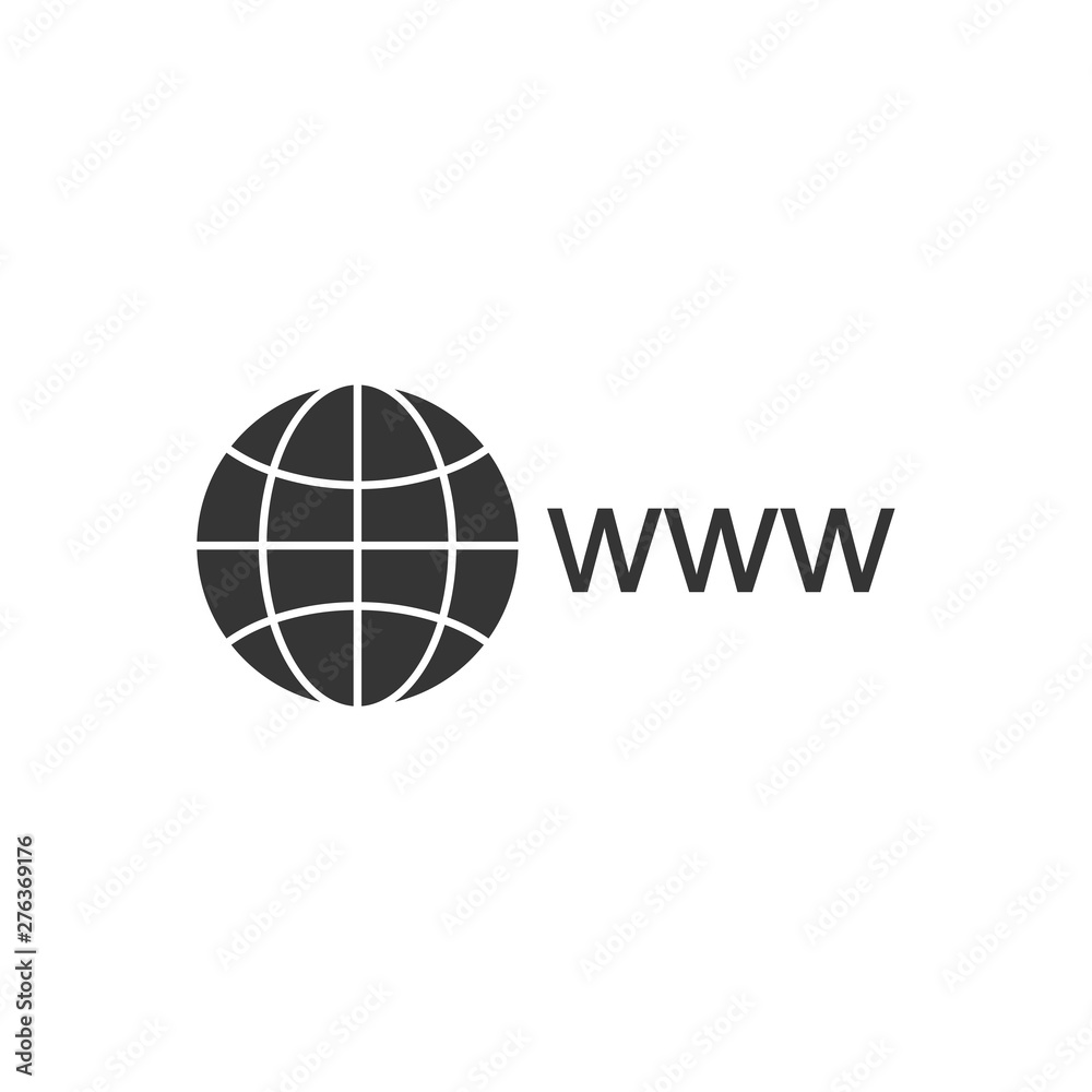 Poster go to website icon symbol template black color editable. simple logo vector illustration for graphic