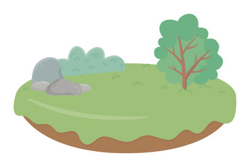 Isolated abstract and season tree design