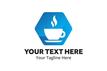 unique coffee simple logo creative design in flat style with color . coffee logo creative design for identity and business