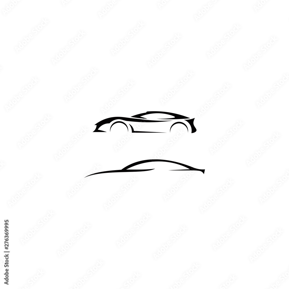 Wall mural abstract car logo design concept download