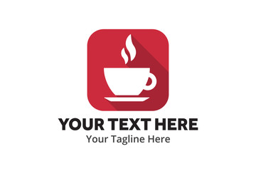 unique coffee simple logo creative design in flat style with color . coffee logo creative design for identity and business