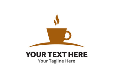 unique coffee simple logo creative design in flat style with color . coffee logo creative design for identity and business