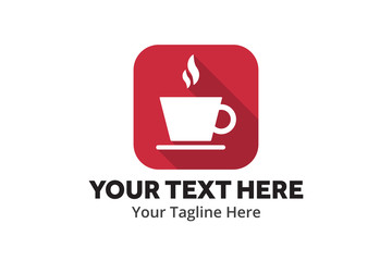 unique coffee simple logo creative design in flat style with color . coffee logo creative design for identity and business