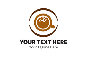 unique coffee simple logo creative design in flat style with color . coffee logo creative design for identity and business