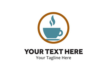 unique coffee simple logo creative design in flat style with color . coffee logo creative design for identity and business