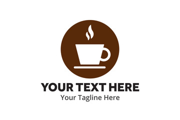 unique coffee simple logo creative design in flat style with color . coffee logo creative design for identity and business