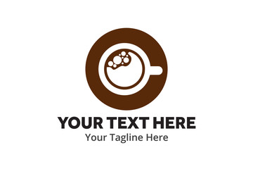 unique coffee simple logo creative design in flat style with color . coffee logo creative design for identity and business