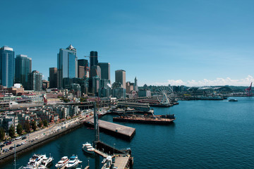 Fototapeta na wymiar Port of Seattle Landscape