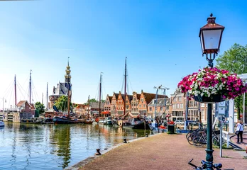 Foto op Canvas Historischer Hafen Hoorn, Holland © Comofoto