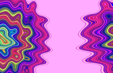 Abstract colorful waves pattern  background design. Colorful shapes texture background design. Greeting card design and gift cards. 