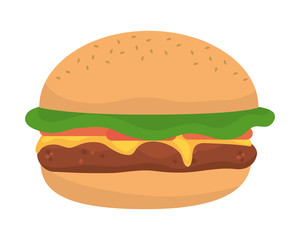 Isolated hamburger design vector illustrator