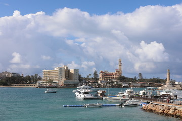 scenic cityscape of Alexandria, Egypt