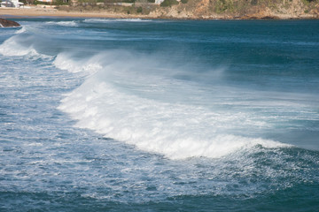 panoramic landscape of the costa brava. catalonia. 