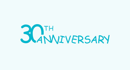 30 anniversary logo concept. 30th years birthday icon. Isolated golden numbers on black background. Vector illustration. EPS10.