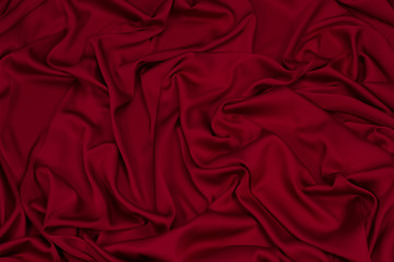 Fabric silk red background texture
